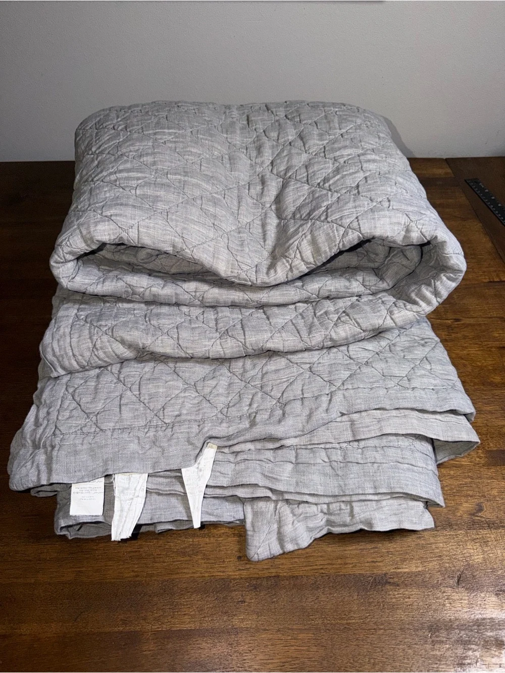 Pottery Barn Belgium Flax Linen Diamond